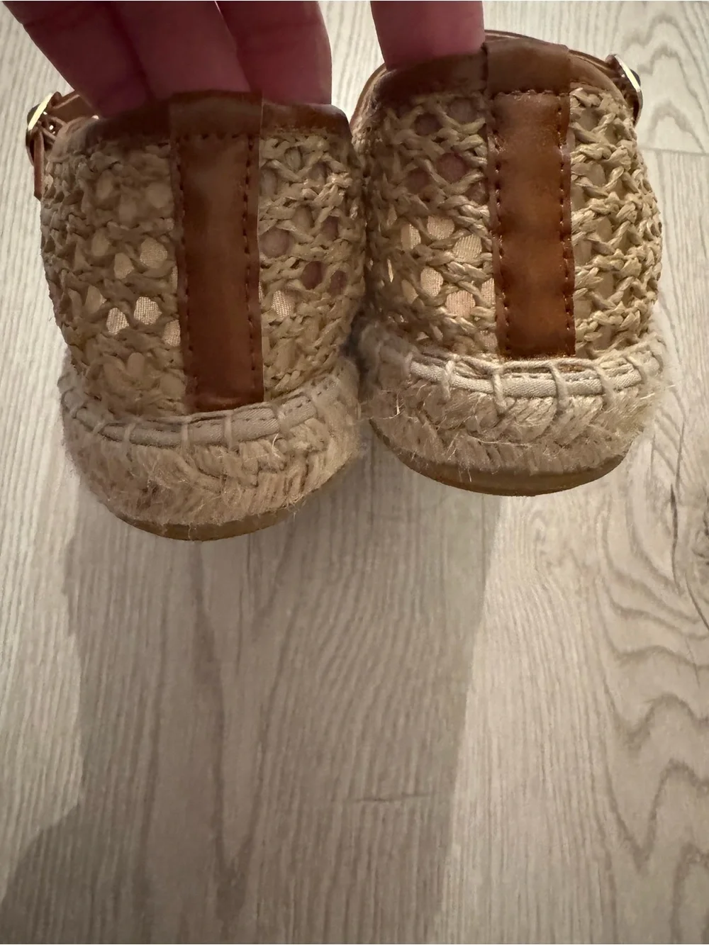 J.Crew Made-in-Spain woven Mary Jane espadrille flats in faux raffia size 7.5 - Picture 6 of 10